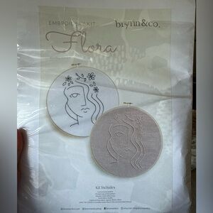 Brynn and Co cross stitch kit. Purchased from Anthropologie